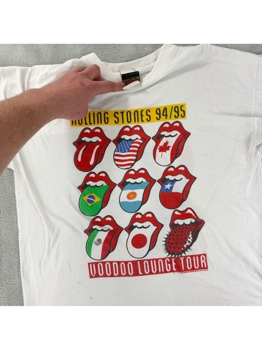 Vintage Rolling Stones Men's Size XL 1994-1995 Voodoo Lounge Single Stitch Shirt - Picture 9 of 16